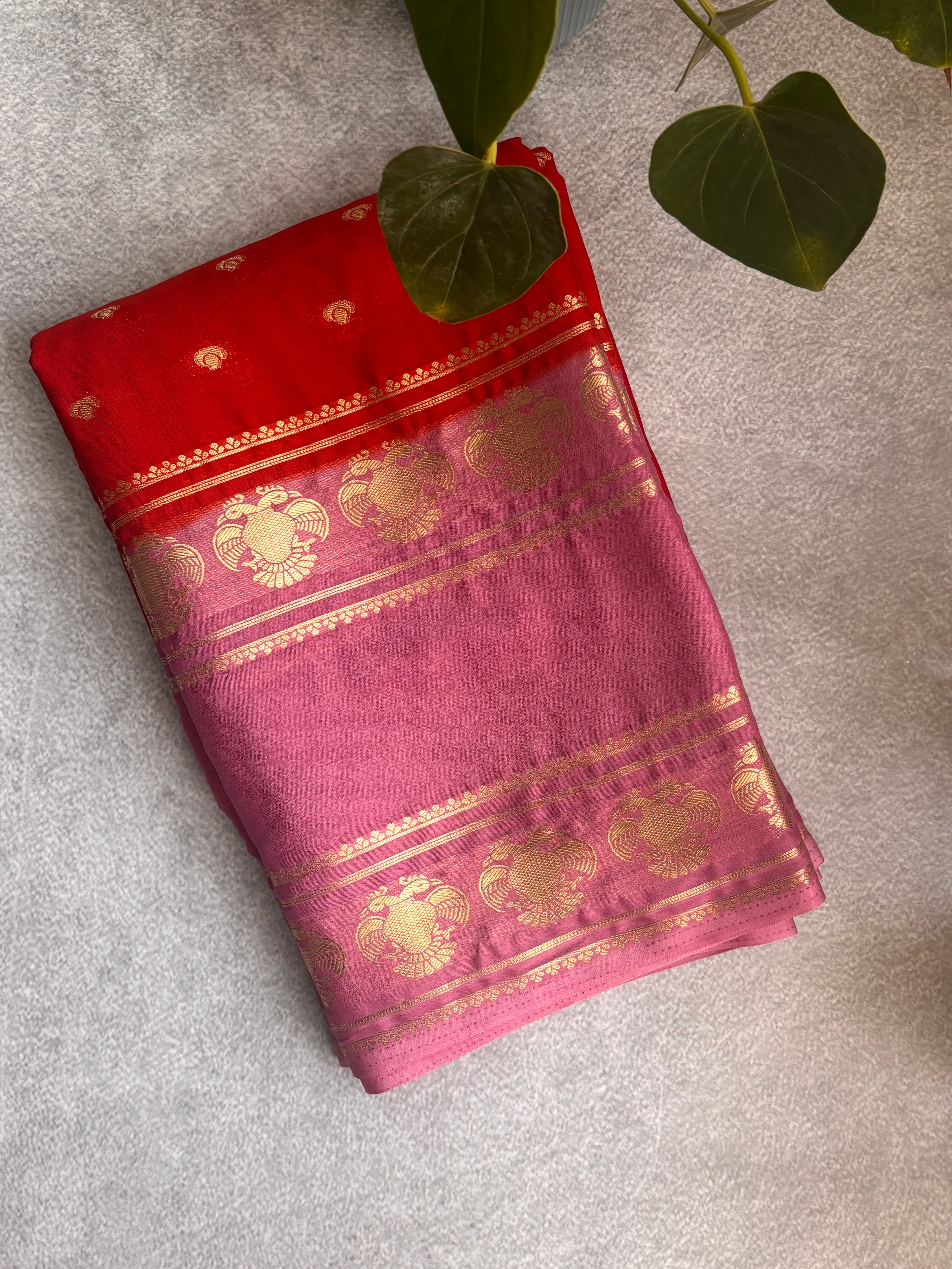Mysore crepe silk saree