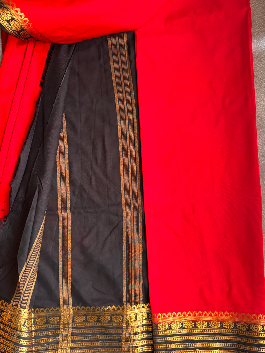 Rashmika inspired Mysore crepe silk saree